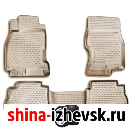 Коврик Autofamily коврики в салон для IFINITI FX35 2003-2009, 4 шт. , бежевый) в Ижевске